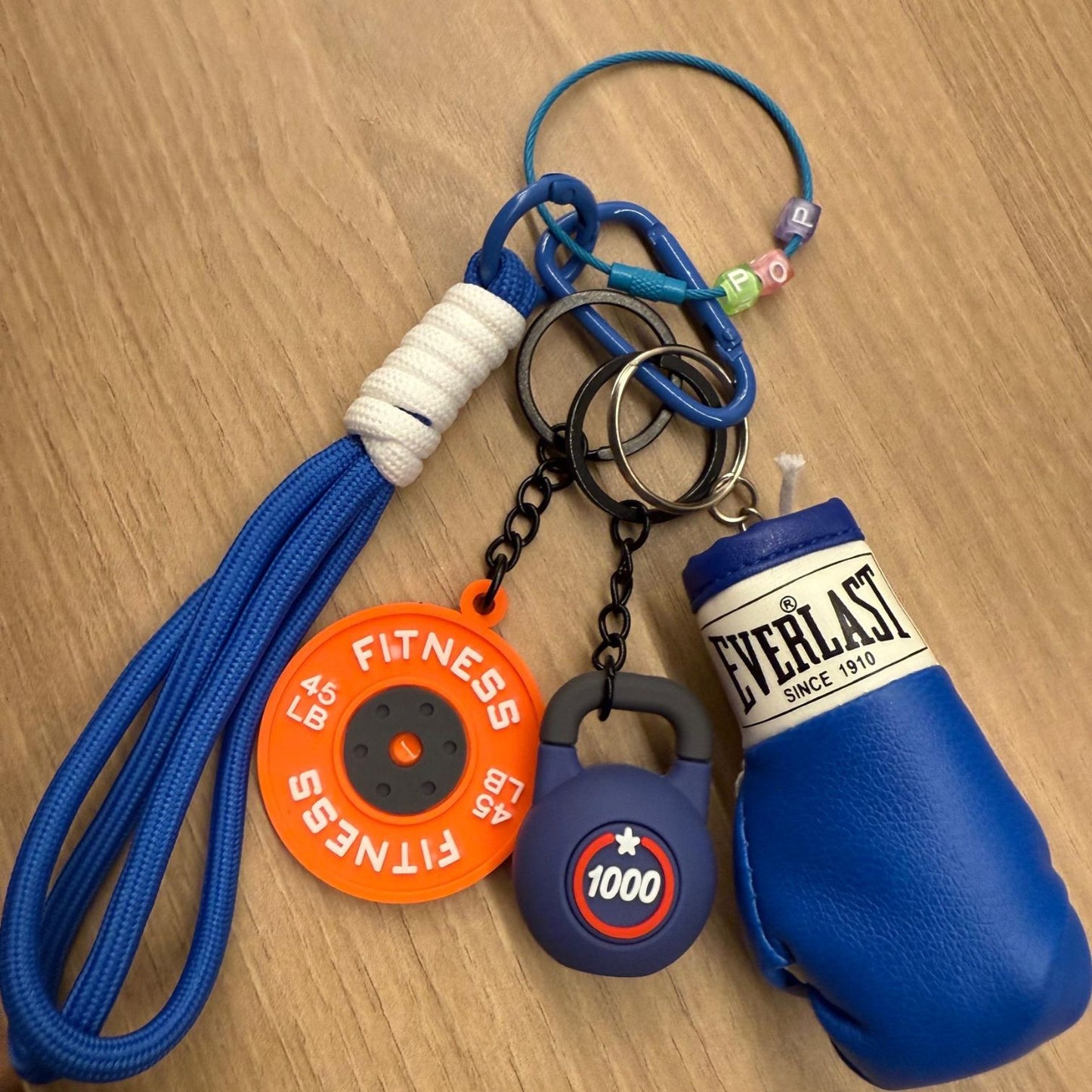 Gym Bottle Keychain (Set)