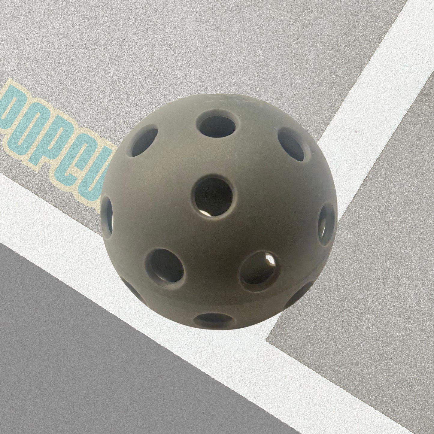 Pickleball Charm (Big) Grey