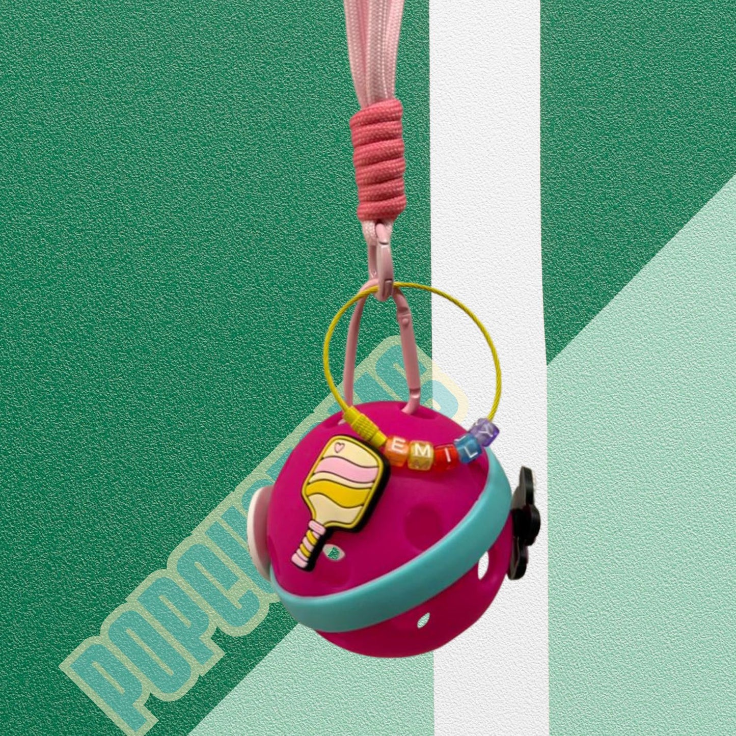 Pickleball Charm (Big) Green