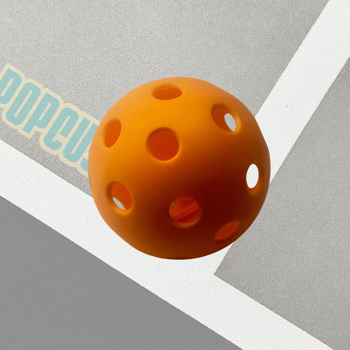 Pickleball Charm (Big) Orange