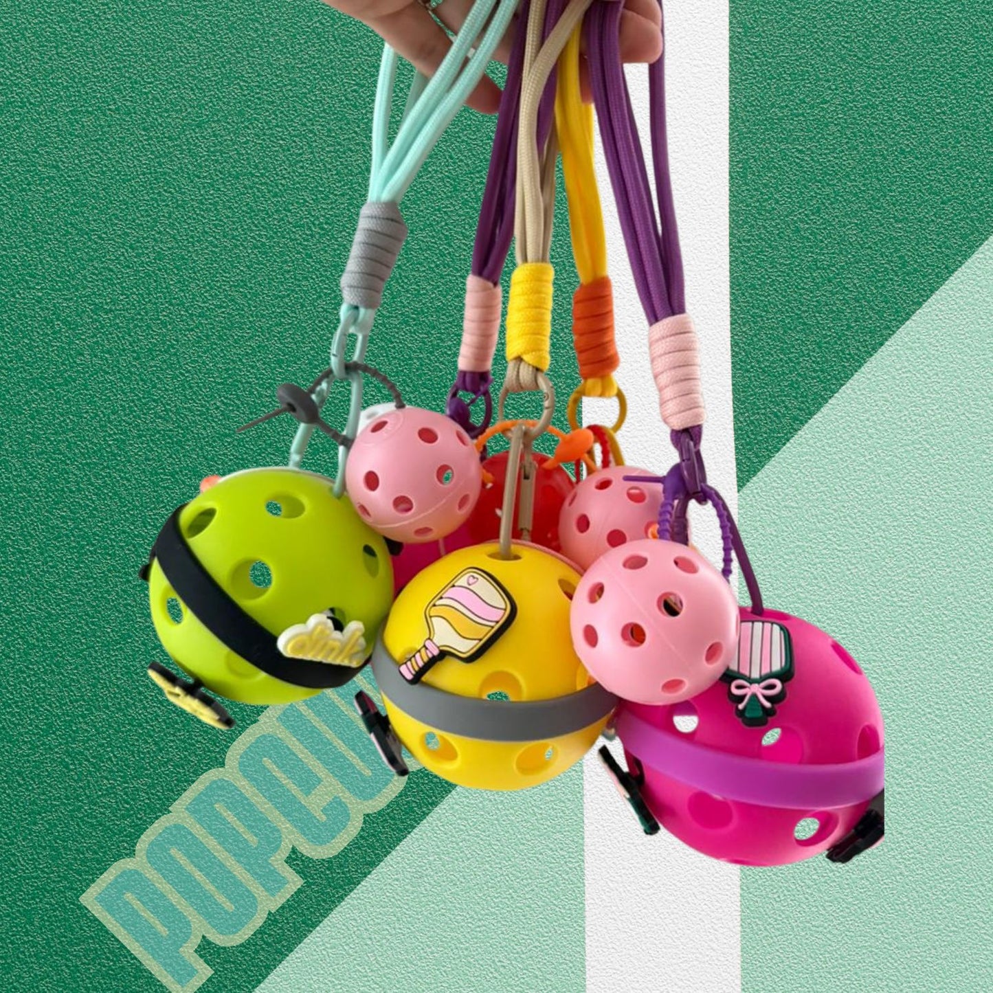 Pickleball Charm (Big) Green