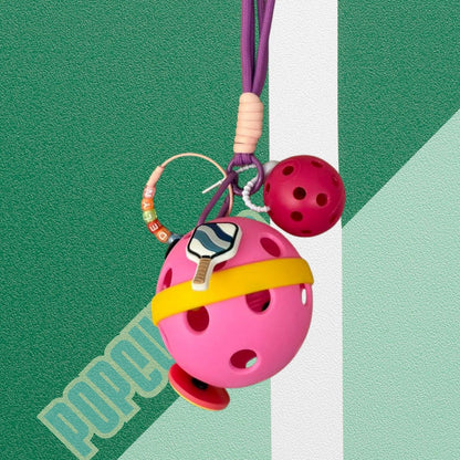 Pickleball Charm (Complete Set) Neon Yellow
