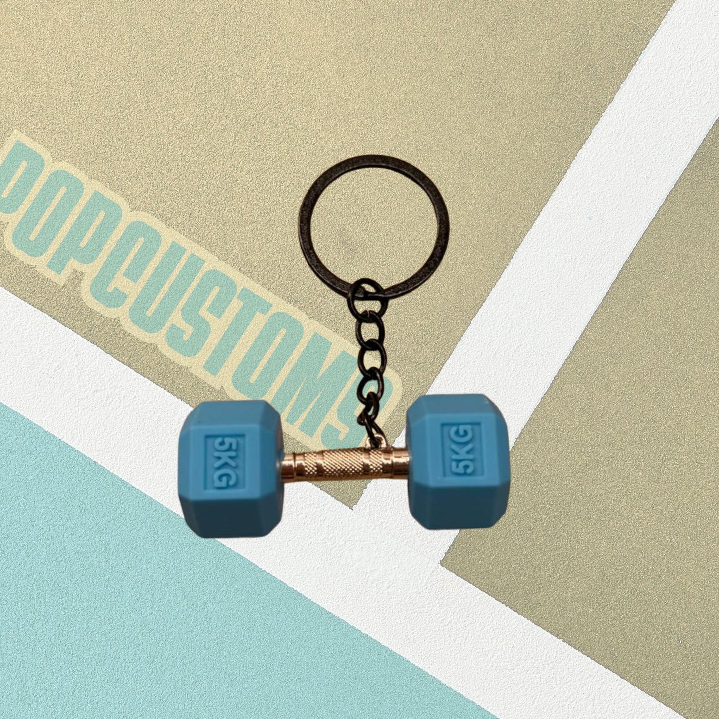 Dumbbell Keychain (Single)