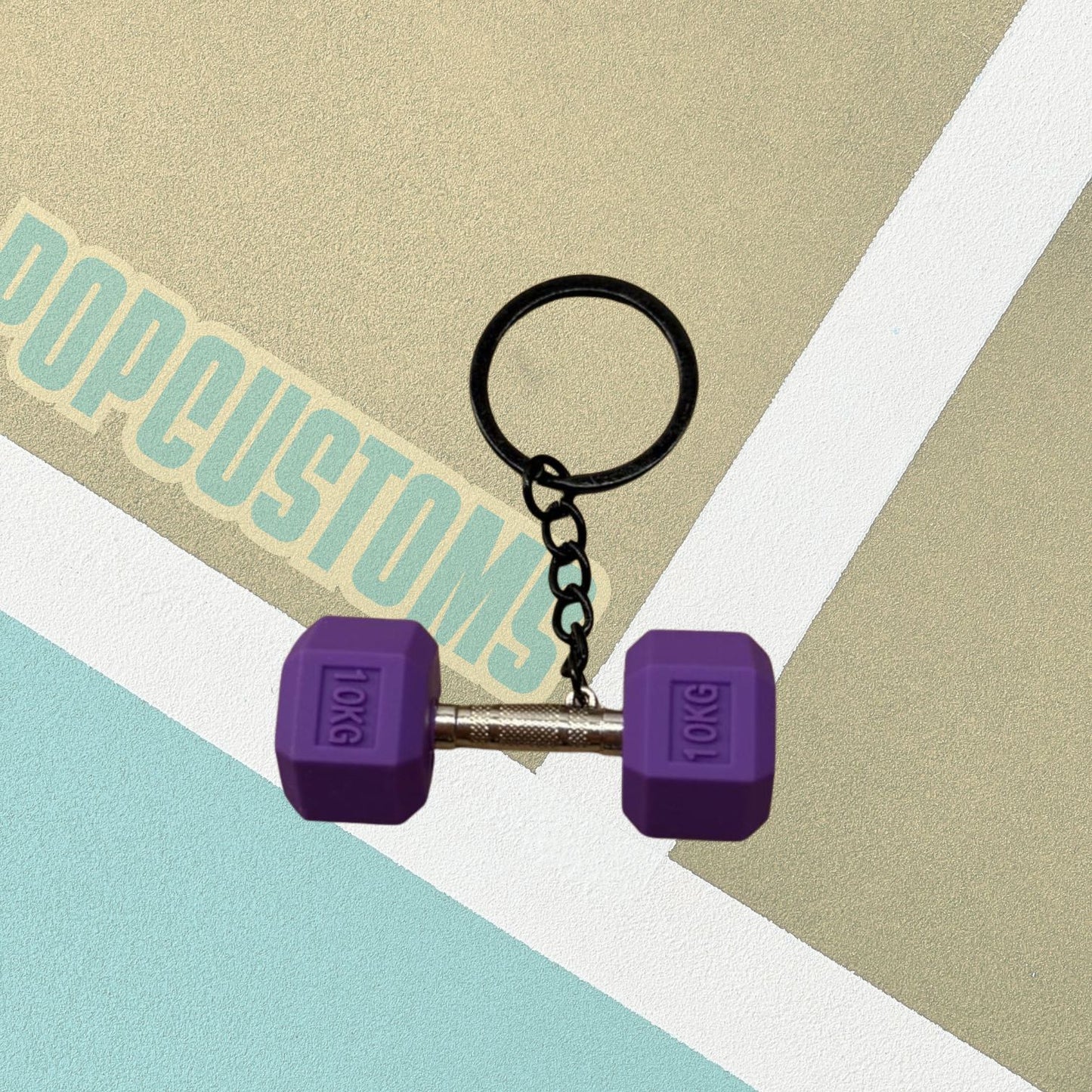 Dumbbell Keychain (Single)