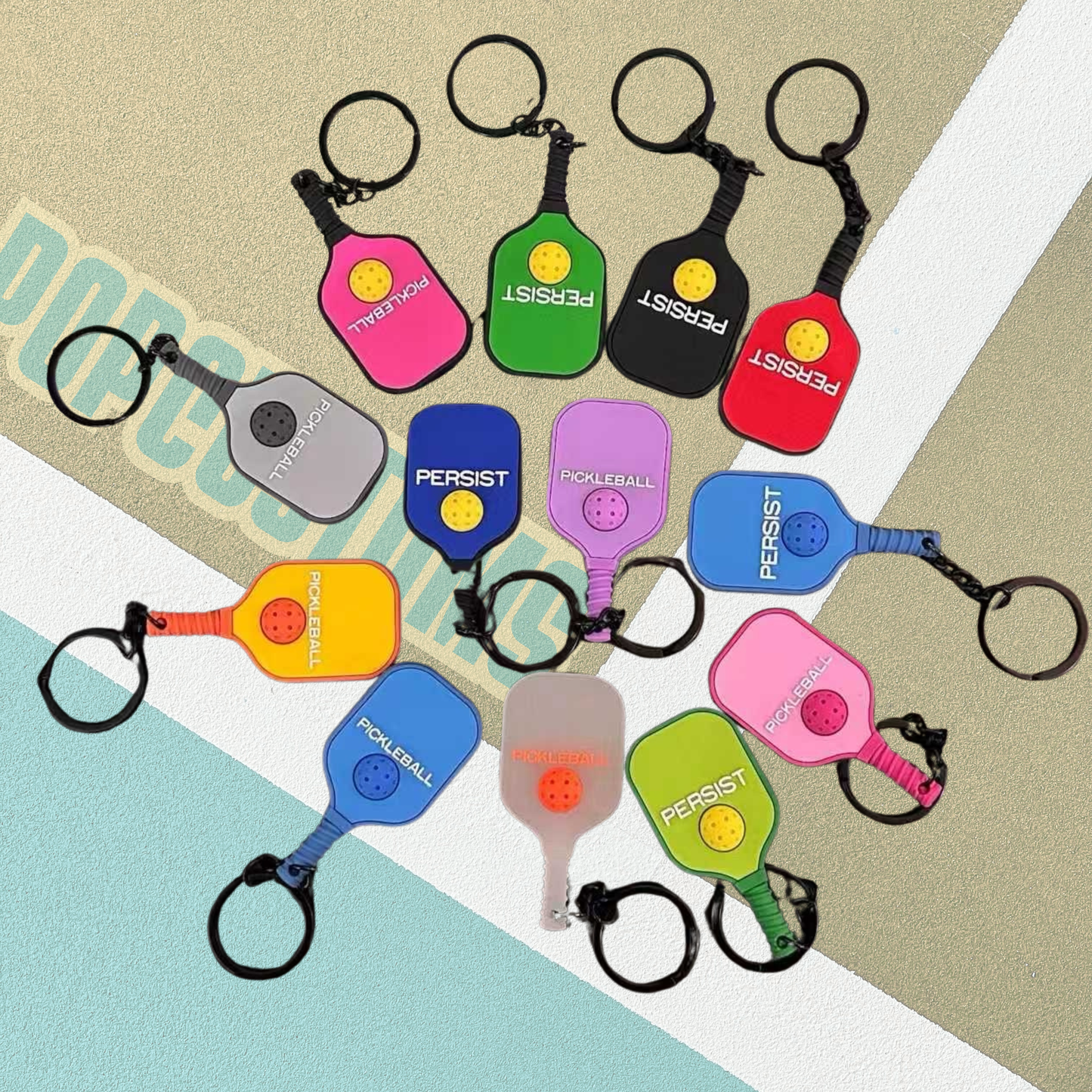 Pickleball Keychain (Single)